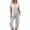 Light Gray, variant on gakvbuo Jumpsuits For Women Summmer Dressy Wedding Fashion Women Casual Patchwork Short Sleeve Tops V-Neck Shorts Sleepwear Sets