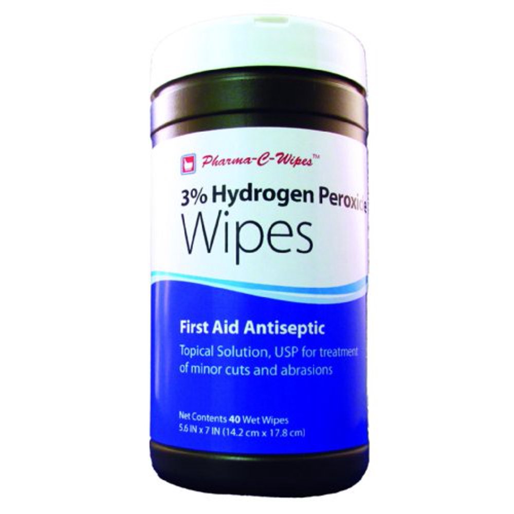 Custom Manufactured Prod 3 Hydrogen Peroxide Wipes 5.5" X 7" Wipe/Each