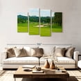 thumbnail image 2 of Elephant Stock Beautiful Golf Course Wall Art - Horizontal Multi Panel Canvas - Living Room Wall Decor - Sports Multi Panel - Green And Blue Decor - 75" x 48", 2 of 8