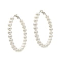 thumbnail image 1 of Pendiente De Perla De Imitaci Blanco Pendientes De Boda Grandes Y Sunnimix Pendientes de perlas redondas, 1 of 8