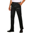 thumbnail image 4 of INSPIRE CHIC Men's Pants Metallic Straight Leg Party Nightclub Glittering Trousers 28 Black, 4 of 6