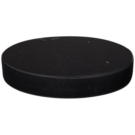 360 Lighting Black Marble 8" Wide x 1" High Round Pedestal Lamp Riser