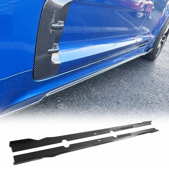 Real Carbon Fiber Side Skirts For Kia Stinger 2018-2023 Under Door Rocker Panels Valance Extension Lip