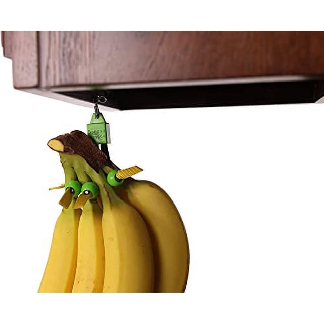 Banana Bungee Hanger, Practical Stand and Rack Alternative, Under cabinet Hook Holds Single or Bunch, Made In USA