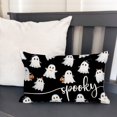 thumbnail image 5 of Halloween Pillow Cover 12x20 Repeating White Ghosts Spooky Pink Throw Pillow Case Autumn Thanksgiving Harvest Decorative Cushion Outdoor Cushion Case Sofa Couch Bed Decor Lumbar, 5 of 6