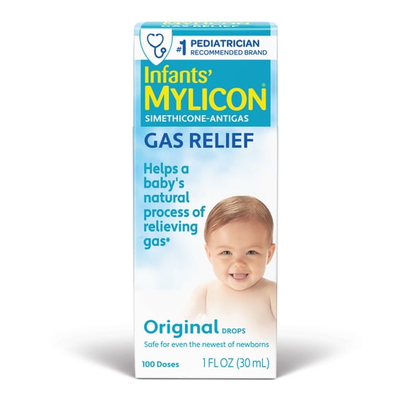 Mylicon Infant Original Gas Relief Drops & Syringe, 100 Doses, 1 fl oz