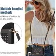 thumbnail image 2 of for Samsung Galaxy A13 Crossbody Wallet Case for Women, Bling Glitter PU Leather Phone Case with RFID Blocking Card Holder Cover for Samsung Galaxy A04S /A13 SZ Black, 2 of 18