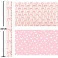 thumbnail image 4 of HOMERAL Pink Bow Wrapping Paper, Reversible Pink Love Design Gift Wrap for Baby Shower, Birthday, Valentines, Mothers day, Graduation, Wedding(17 Inch X 32.8 Feet), 4 of 6