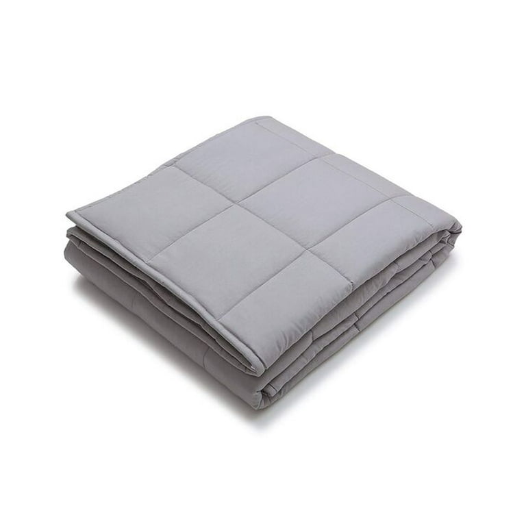 Regal Comfort Full Body Hug 12 Pound Weighted Blanket BWB9006 48 x 72 Light Grey