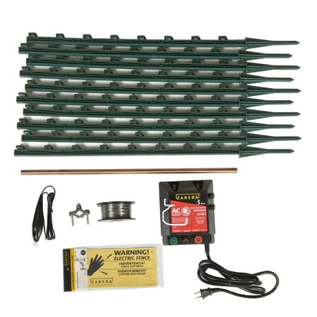 Zareba AC Garden Protector Electric Fence Kit (Best Electric Fence Controller)