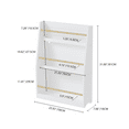 thumbnail image 7 of Miniyam 3-Tier Wooden Bookshelf with Toy Storage for Kid, White, 7 of 7