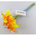 thumbnail image 4 of Lily Garden Mini 15" Artificial Calla Lily 10 Stem Flower Bouquets (Yellow & Orange), 4 of 4