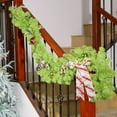 thumbnail image 2 of Guvpev 6FT Artificial Christmas Cedar Garland, Bright Green Whimsical Holiday Garlands, Indoor Outdoor Christmas Greenery Garland Decorations for Stairs Fireplace Mantel Front Door Porch Decor, 2 of 10