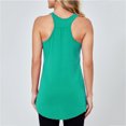 thumbnail image 4 of UPPADA Womens Color Block Tank Tops Trendy Comfy Tunic Tops Cute Crewneck Cami Tank Top Long Shirts To Wear with Leggings ,M Green Tank Tops, 4 of 6