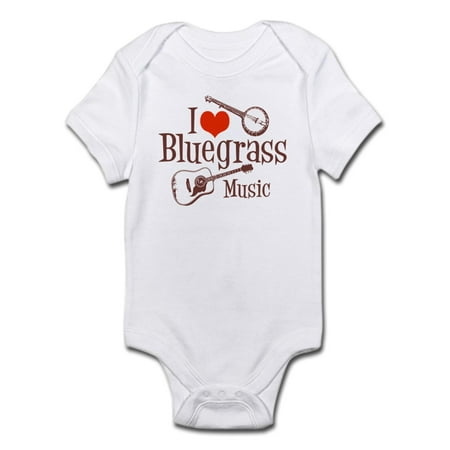 

CafePress - I Love Bluegrass Infant Bodysuit - Baby Light Bodysuit