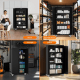 thumbnail image 6 of 72" H Metal Storage Cabinet with 4 Adjustable Shelves and 4 Wheels,Steel Lockable Tool Cabinet for Home,Garage,Office,Shop, 6 of 6