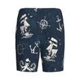 thumbnail image 7 of Daiia Vintage Marine Mens Woven Stretch Pajama Short,Short Pajama Pants-Large, 7 of 7