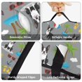 thumbnail image 6 of Boston Terrier and Sun Gray Pattern Teens Toddler Nap Mat with Pillow, Sleeping Mat Bag for Preschool Daycare 59"x22", 6 of 6