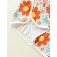 thumbnail image 5 of Toddler Baby Girl Hooded Beach Towels Infant Floral Swimsuit Cover up Summer Absorbent Quick Dry Beach Bath Poncho Towel Cloak, 5 of 7