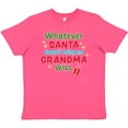 thumbnail image 3 of Inktastic Christmas Whatever Santa Doesn't Bring Me Grandma Will Youth T-Shirt, 3 of 5