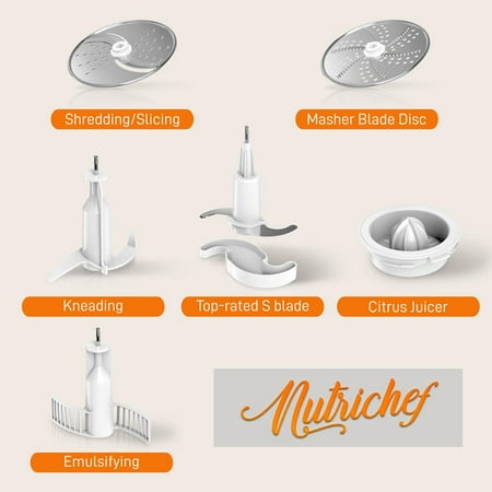 NutriChef - Food Processor - White