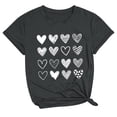 thumbnail image 2 of Meichang T-Shirts de la Saint-Valentin pour Femmes, T-Shirts Graphiques Mignons avec Cœur, Manches Courtes, Col Rond, Coupe Ample, T-Shirts de Fête, Cadeaux de la Saint-Valentin, 2 of 3