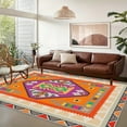 thumbnail image 5 of 6.5'x10' living room carpet kitchen carpet area rug runner colorful area rug scalloped area rug, 5 of 10