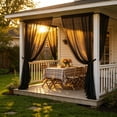 thumbnail image 6 of Outdoor Rod Pocket Curtains, 63x106 inch Fade Resistant Patio Drapes for Pergola Gazebo Porch Cabana, Waterproof Privacy Panel for Outside Garden Sunroom, 6 of 6