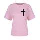 thumbnail image 3 of Camiseta Casual de Manga Corta de Cuello Redondo Impresa para las Mujeres, 95% Poliéster 5% Spandex Vintage Top Ligero para Diario, Fiesta Y Primavera Verano, 3 of 4