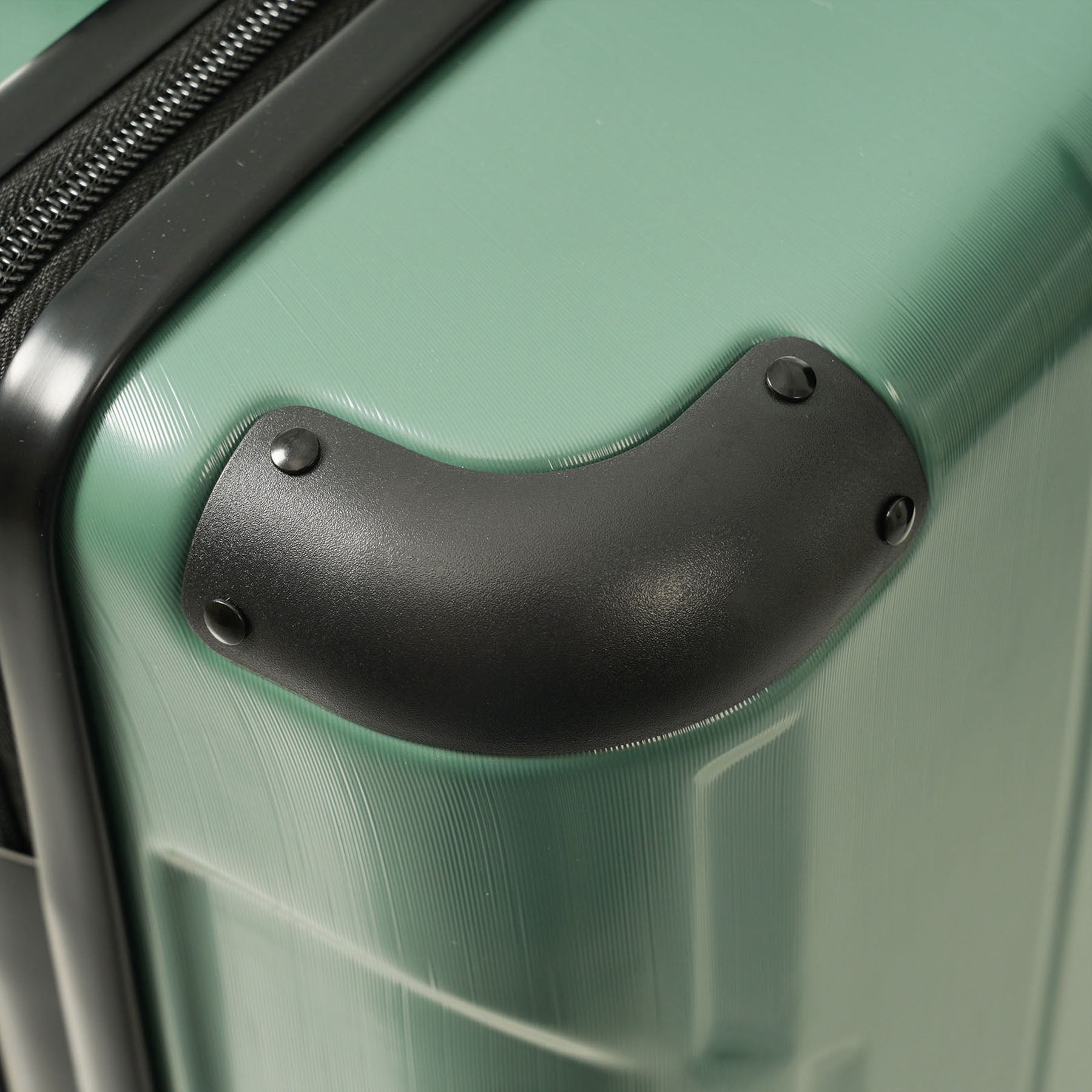S-HOME Lightweight 20-Inch Hardshell Carry-On Luggage With Spinner Wheels, ABS Material, TSA Lock & Two Packing Cubes, Blackish Green