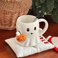 thumbnail image 6 of Water Bottle,Ceramic Halloween Coffee Mug White Cup Novelty Mugs For Juice Latte Tea Cappuccino, 6 of 7