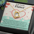 thumbnail image 5 of To My Fiancee Lots of Love And Kisses Forever Necklace w Message Card, 5 of 20