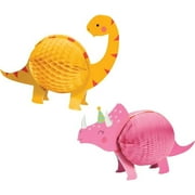 Girl Dinosaur Centerpieces - 12 Count