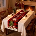 thumbnail image 4 of Honmine Christmas Tablecloth with Holiday Patterns, Festive Dining Table Cover for Decoration, Long 72.74 Inch Table Cloth for Party, Home, Event, 4 of 6