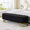Black, variant on Teddy Fleece Upholstered Storage Bench, 64.5" End of Bed Bench with Hidden Storage, Bedroom Ottoman Bench with Gold Metal Legs, Beige