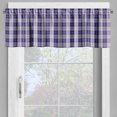 thumbnail image 4 of Ambesonne Checkered Valance & Curtain, Vibrant Classical, 55"x36", Maroon Royal Blue White, 4 of 6