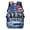 American Flag Wolf, variant on Uorisanigo School Backpack 17 inch for Preschool Elementary, Lightweight Breathable Lightning Monster Truck Bookbag with Side Mesh Pocket, Perfect for School, Camps and Vacation