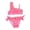 Pink, variant on IROINNID Toddler Girls Two-Piece Bikini Swimwear Split Beachwear