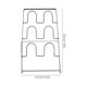thumbnail image 2 of 1pc Iron Craft Slippers Rack Multi-layer Slippers Storage Rack Slippers Shelf, 2 of 3