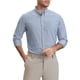 thumbnail image 5 of Camisas de vestir de negocios de manga larga con botones para hombres Inspire Chic, rayas, XL, gris claro, 5 of 6