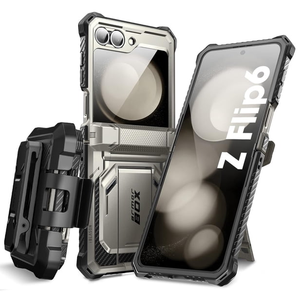 Funda de teléfono i-Blason para Samsung Galaxy Z Flip 6 con soporte