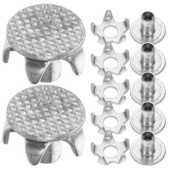 FRCOLOR 100pcs 5 Tooth Non Slip Ice Gripper Spikes Universal Anti Skid Shoe Spikes For Winter Safety Hiking And Snow Travel