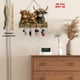 thumbnail image 5 of Perchero de pared con diseño de vaca de las Tierras Altas de Escocia | Organizador rústico de madera para abrigos y llaves con 5 ganchos de metal negro | Decoración rústica para entrada de es, 5 of 5