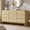 Oak Rattan-Look, variant on Hvoonc 63.2" Wide 9 Drawer Dresser for Bedroom, Large Rounded Corners Design, Rattan-look, Dark Oak