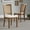 Oak, variant on iNSPIRE Q Farmhouse Transitional Antique White Finish Linen Dining Chair, Beige (Set of 2)