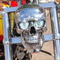thumbnail image 4 of Fashion Halloween LED Motorcycle Resin Skull Headlight Motorbike High Low Beam Lamp For Halloween Skull Head Decoration, 4 of 5