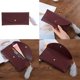 thumbnail image 3 of Del sobre Del Monedero Del Sostenedor de La Tarjeta de La Cartera Del Embrague de La Pu de Las Mujeres Vino rojo jinwen Cartera larga de mujer, 3 of 8