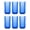 Blue, variant on Jumbo Cobalt Glasses, Set of 6
