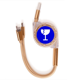 thumbnail image 1 of Frágil cuadrado azul marca de advertencia Cable de carga telescópico múltiples USB tres en uno, 1 of 3