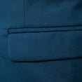 thumbnail image 6 of IYTR Men's Single Breasted Suit Vest Solid Color Sleeveless Jacket Button-up V Neck Coat Slimming Suit Jackets Top with Pocket Sky Blue XXL, 6 of 6